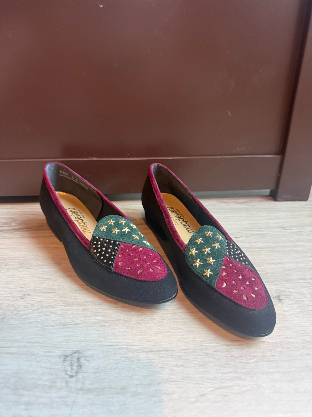 Vintage California Magdesians Suede Loafers Women’s 8N Made USA Studded Stars